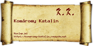 Komáromy Katalin névjegykártya
